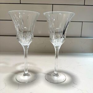 GORHAM Set of Two Crystal Triumph Water Goblets